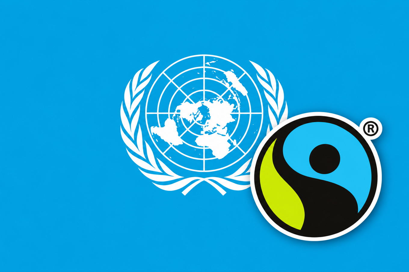 Foto: Illustrasjon en blå logo med en globus og et symbol