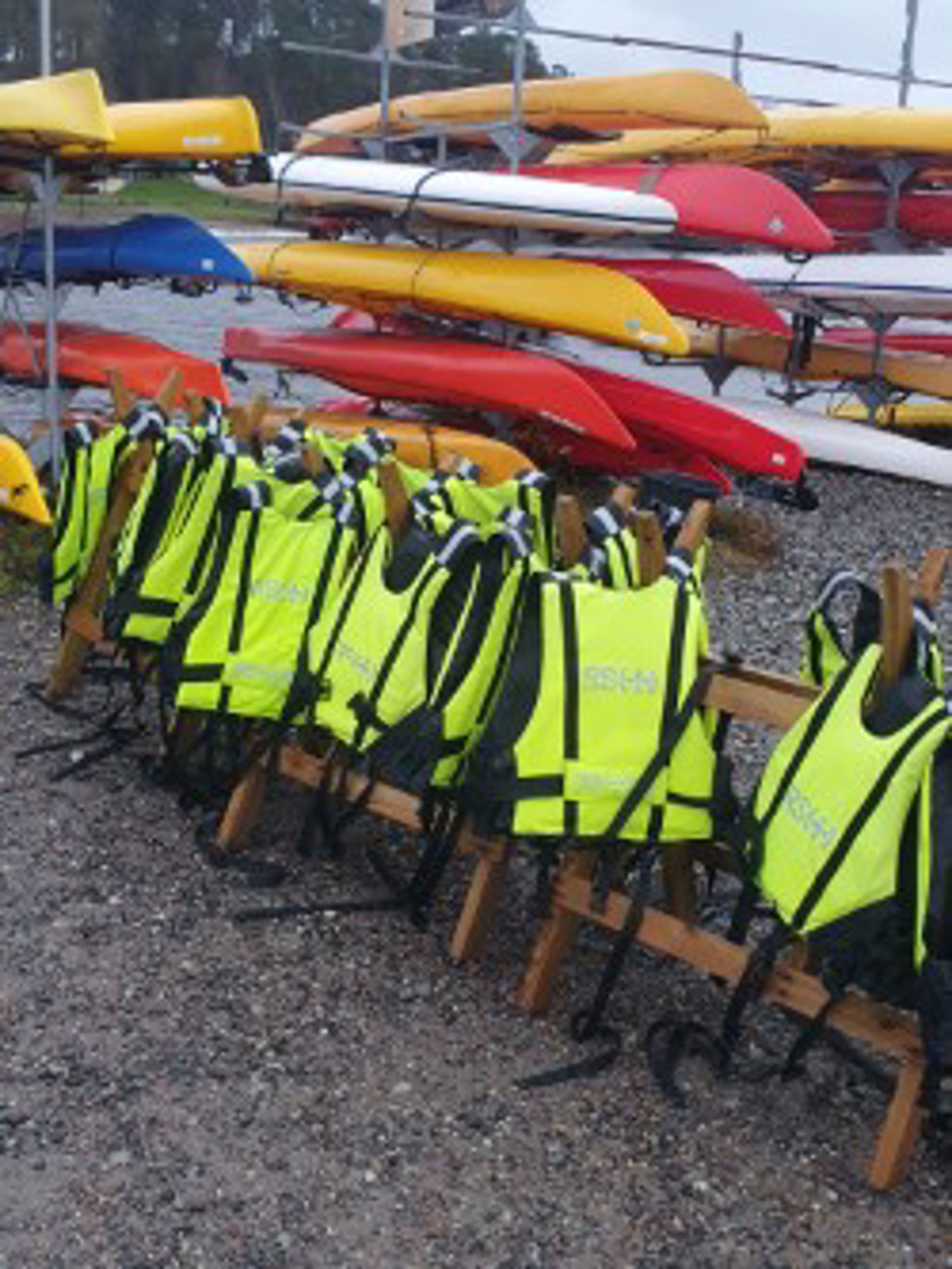 Foto: Tine Marie Nystrand En gruppe kajakker